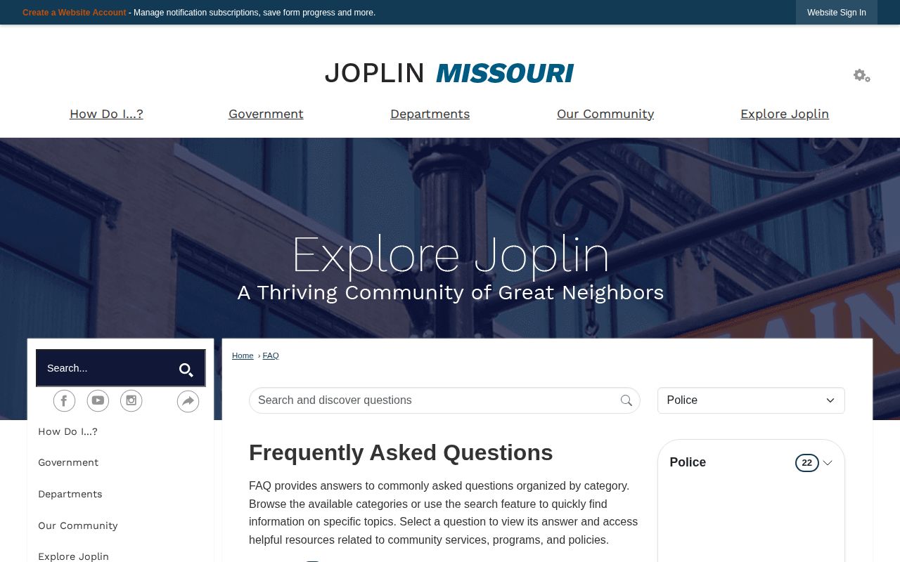 Joplin City Jail cash bond release guidance